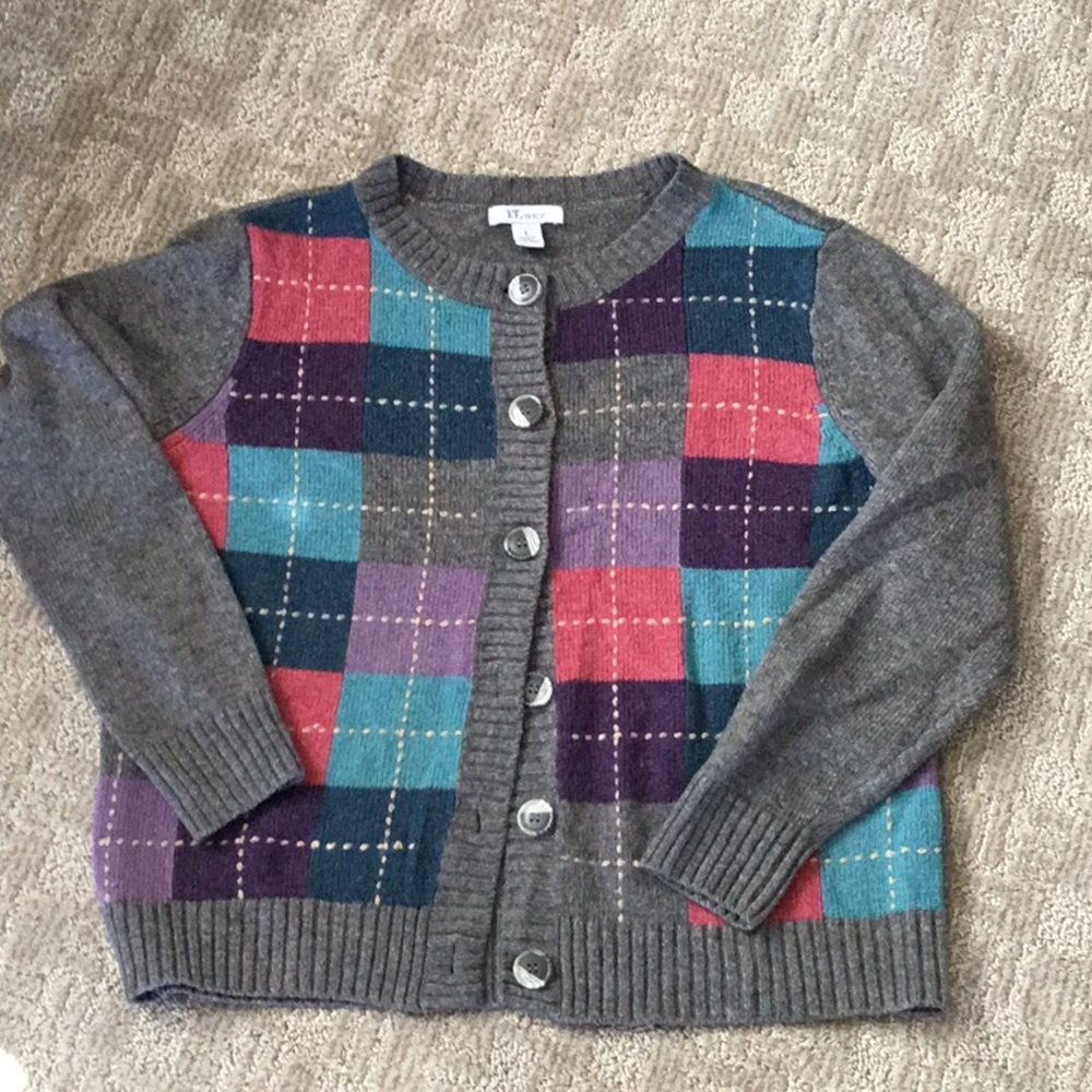 The Tog Shop gray Cardigan Sweater sizeLg